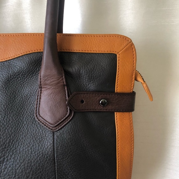 Rare Genuine Leather Tri-Colored Perlina Handbag - Picture 3 of 8